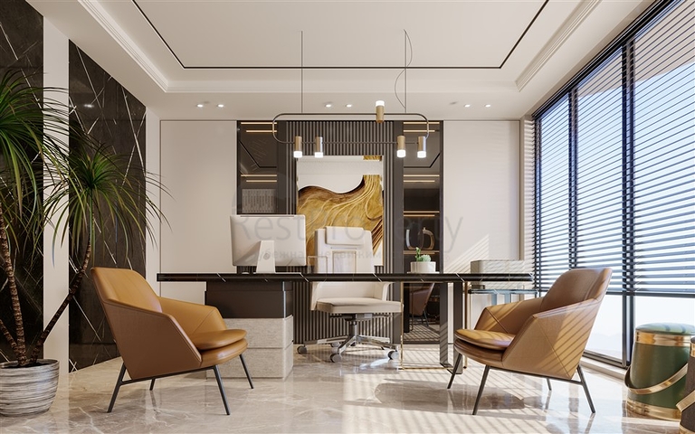 اطلالة بحر مباشرة - شقة فاخرة 1+1 - ضمن مجمع 5 نجوم - في محمودلار / الانيا 