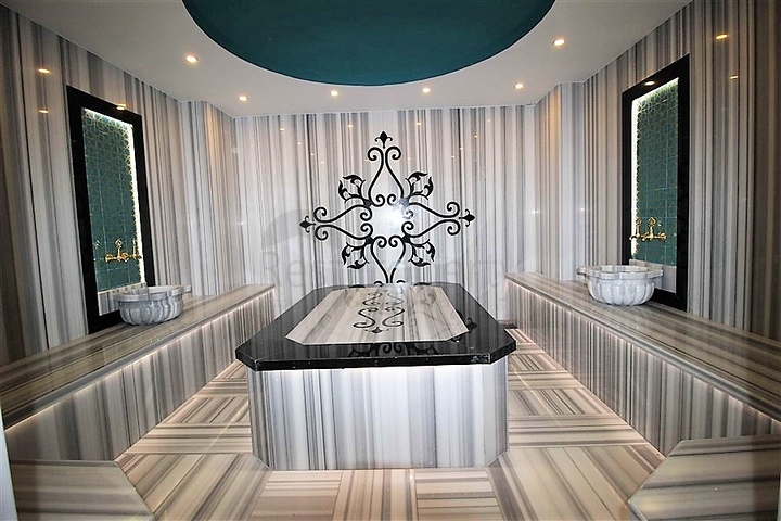 اطلالة بحر - شقة غرفة وصالة  -مجمع سكني حديث - في كارجيجاك / الانيا 