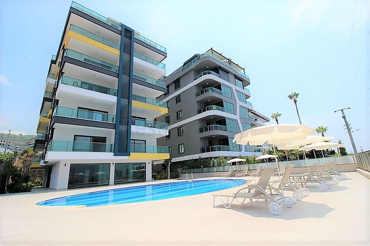 اطلالة بحر - شقة غرفة وصالة  -مجمع سكني حديث - في كارجيجاك / الانيا 