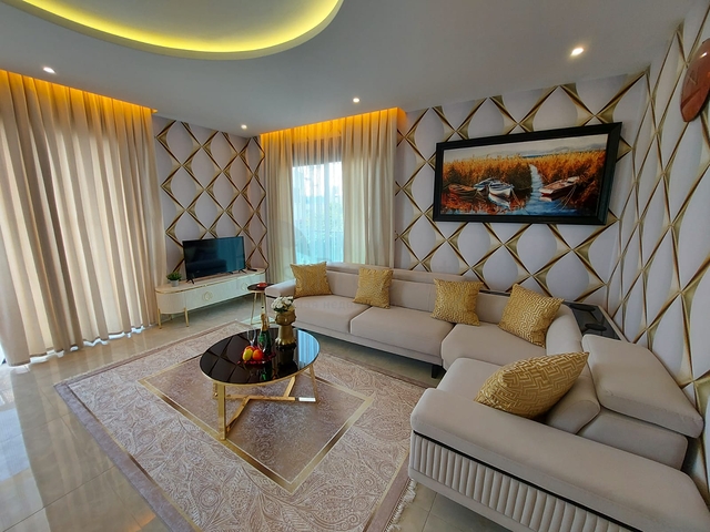 اطلالة بحر - شقة غرفة وصالة  -مجمع سكني حديث - في كارجيجاك / الانيا 