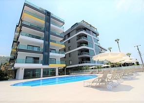 اطلالة بحر - شقة غرفة وصالة  -مجمع سكني حديث - في كارجيجاك / الانيا 