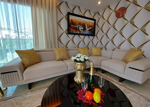 اطلالة بحر - شقة غرفة وصالة  -مجمع سكني حديث - في كارجيجاك / الانيا 