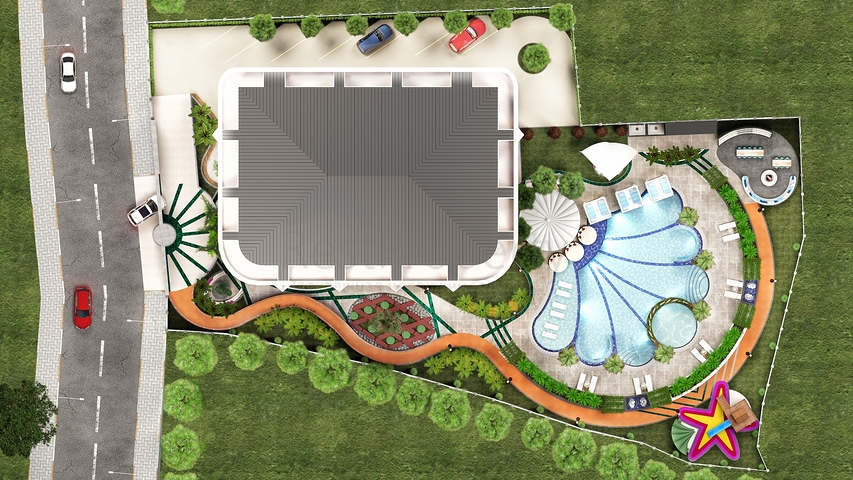 مجمع فاخر في مركز الانيا - شقة غرفة وصالة - الانيا 