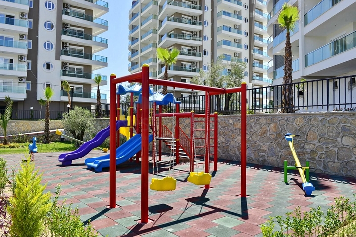 شقة 1+1 في مجمع به بنية تحتية على شكل فندق