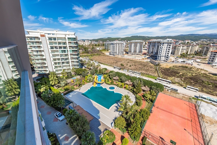 شقة 1+1 في مجمع به بنية تحتية على شكل فندق