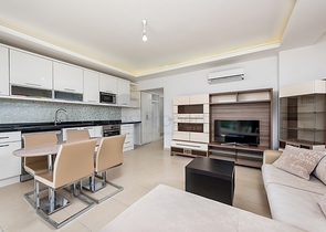 شقة 1+1 في مجمع به بنية تحتية على شكل فندق