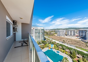 شقة 1+1 في مجمع به بنية تحتية على شكل فندق