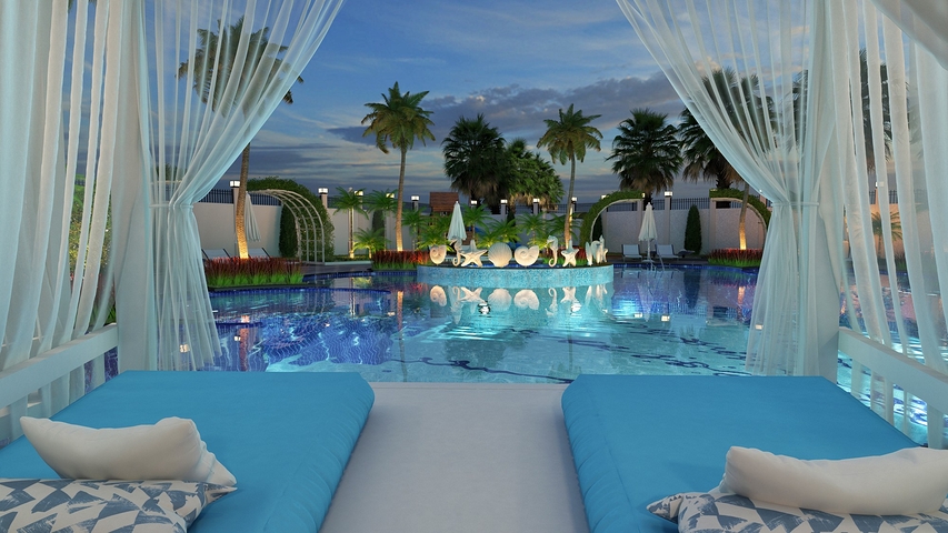 مجمع فاخر في مركز المدينة - شقة غرفة وصالة - الانيا 