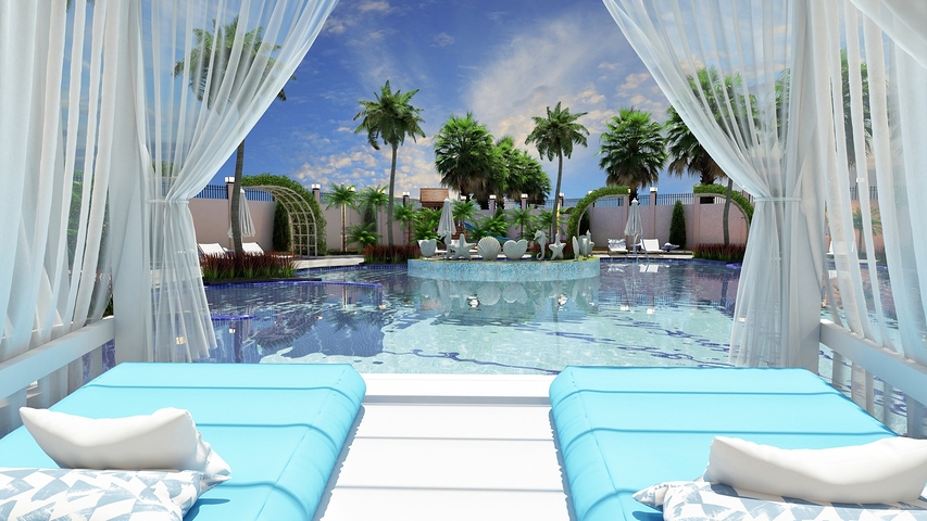 مجمع فاخر في مركز المدينة - شقة غرفة وصالة - الانيا 