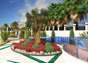 مجمع فاخر في مركز المدينة - شقة غرفة وصالة - الانيا 