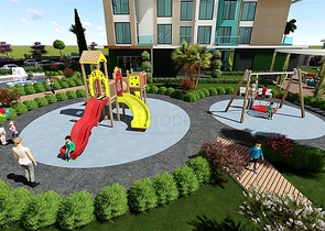 شقة غرفة وصالة للبيع - ضمن مجمع 5  نجوم - في محمودلار / الانيا 