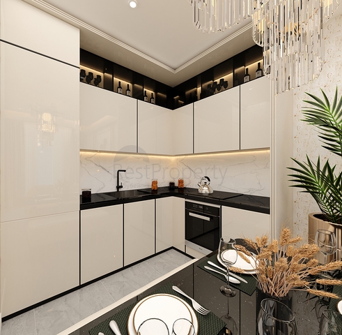 مجمع بخدمات فاخرة في مركز المدينة - شقة غرفتين وصالة - الانيا 