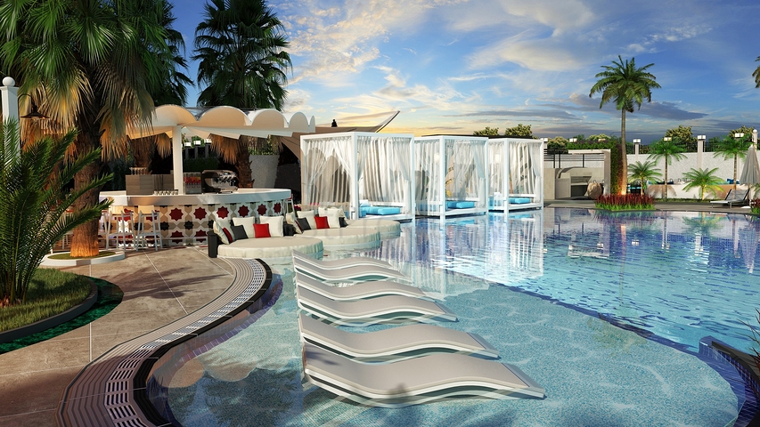 مجمع بخدمات فاخرة في مركز المدينة - شقة غرفتين وصالة - الانيا 