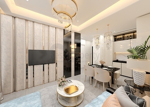 مجمع بخدمات فاخرة في مركز المدينة - شقة غرفتين وصالة - الانيا 