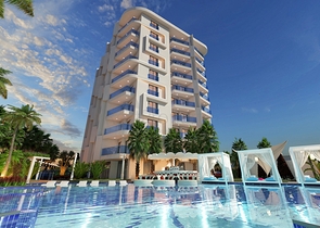 مجمع بخدمات فاخرة في مركز المدينة - شقة غرفتين وصالة - الانيا 