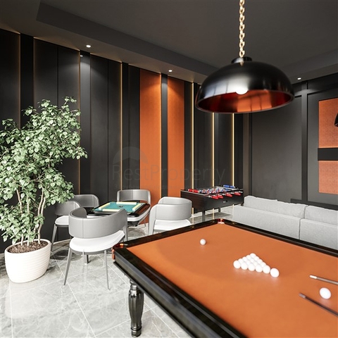 اطلالة مباشرة على البحر - شقة غرفة وصالة - ضمن مجمع 5 نجوم - في محمودلار / الانيا 