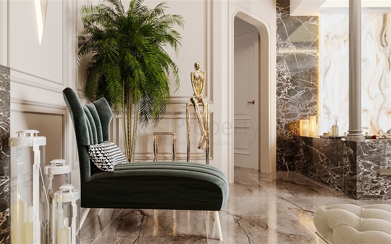 اطلالة مباشرة على البحر - شقة غرفة وصالة - ضمن مجمع 5 نجوم - في محمودلار / الانيا 