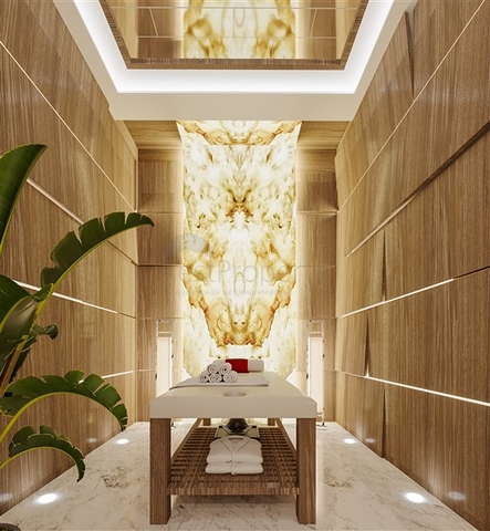 اطلالة مباشرة على البحر - شقة غرفة وصالة - ضمن مجمع 5 نجوم - في محمودلار / الانيا 