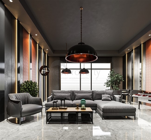 اطلالة مباشرة على البحر - شقة غرفة وصالة - ضمن مجمع 5 نجوم - في محمودلار / الانيا 