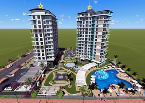 مجمع فاخر - شقة غرفة وصالة - في محمودلار / الانيا 