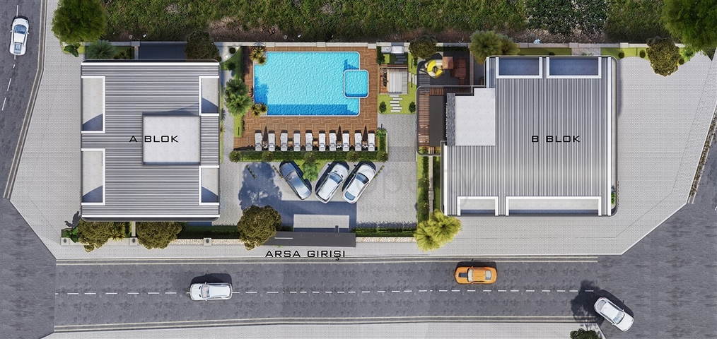 مجمع قيد الإنشاء في منطقة أوبا