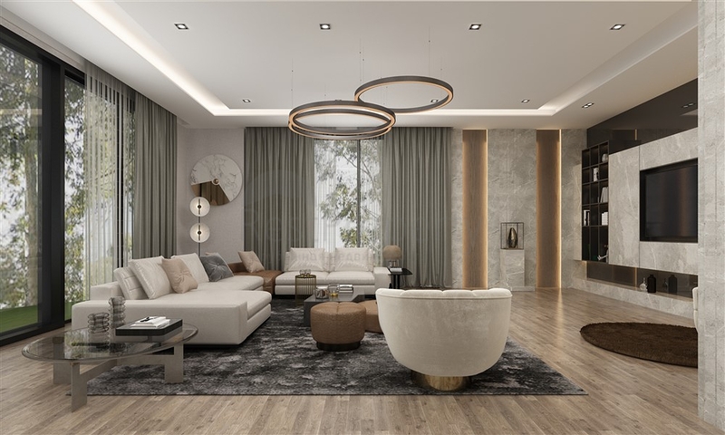 مشروع فيلا فاخرة 5 + 1 في وسط ألانيا مع مناظر بانورامية خلابة