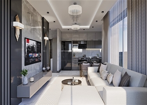 مناسبة للاستثمار - شقق بالاقساط ضمن مجمع قيد الانشاء - في ديمرتاش / الانيا 