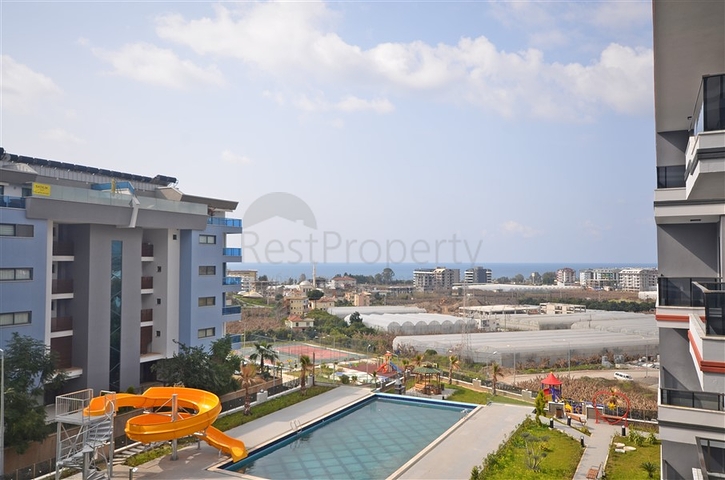 اطلالة بحر - شقة غرفتين وصالة ضمن مجمع حديث - كارجيجاك / الانيا 