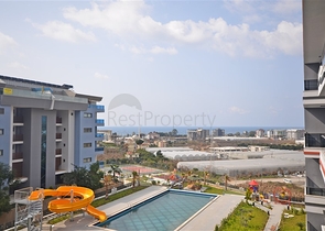 اطلالة بحر - شقة غرفتين وصالة ضمن مجمع حديث - كارجيجاك / الانيا 