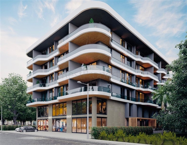 شقق في مجمع سكني جديد على بعد 50 متر من الشاطئ في منطقة كارجيجاك