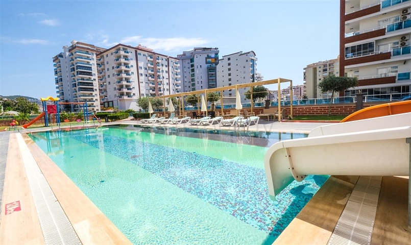 شقة غرفة وصالة -مفروشة -ضمن مجمع يضم كافة الخدمات - مهموتلار /الانيا 