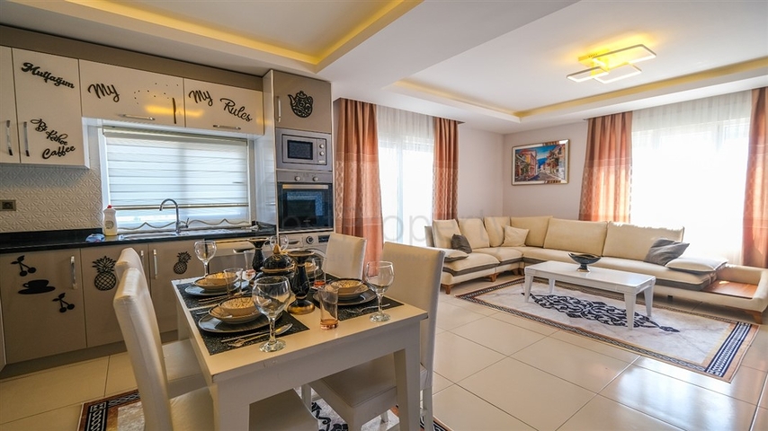 شقة غرفة وصالة -مفروشة -ضمن مجمع يضم كافة الخدمات - مهموتلار /الانيا 