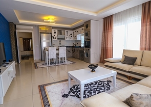 شقة غرفة وصالة -مفروشة -ضمن مجمع يضم كافة الخدمات - مهموتلار /الانيا 