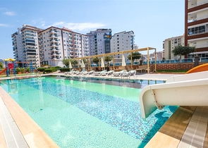 شقة غرفة وصالة -مفروشة -ضمن مجمع يضم كافة الخدمات - مهموتلار /الانيا 