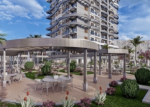 مناسبة للاستثمار - شقة 1+1 - ضمن مجمع قيد الانشاء - في محمودلار / الانيا 