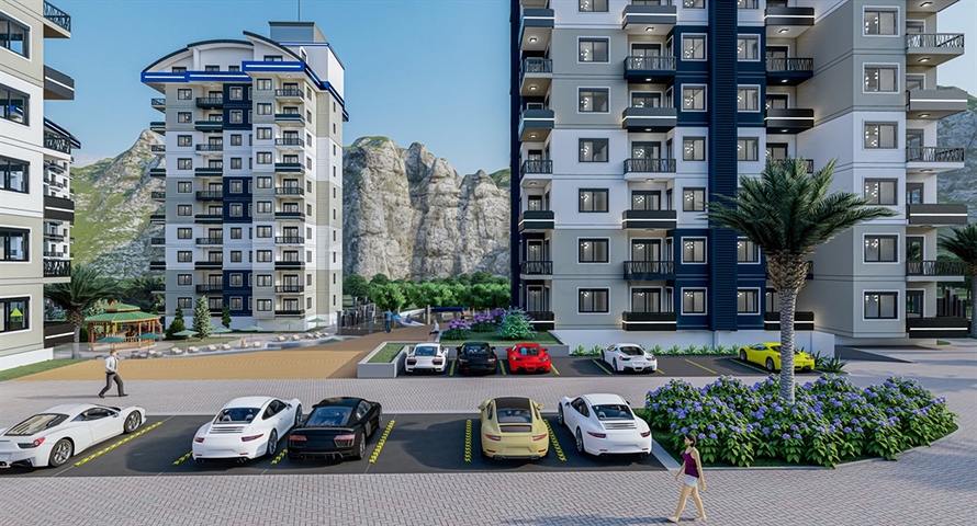 مجمع البنية التحتية للفنادق في منطقة أفسالار الخلابة