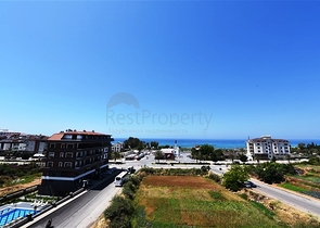 اطلالة بحر - دوبلكس غرفتين وصالة مفروشة - ضمن مجمع انيق - في كاستل / الانيا 