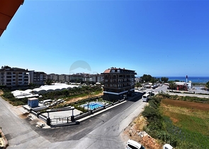 اطلالة بحر - دوبلكس غرفتين وصالة مفروشة - ضمن مجمع انيق - في كاستل / الانيا 