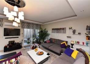 اطلالة بحر - دوبلكس غرفتين وصالة مفروشة - ضمن مجمع انيق - في كاستل / الانيا 