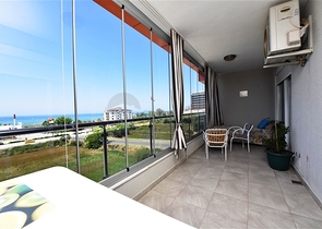 اطلالة بحر - دوبلكس غرفتين وصالة مفروشة - ضمن مجمع انيق - في كاستل / الانيا 