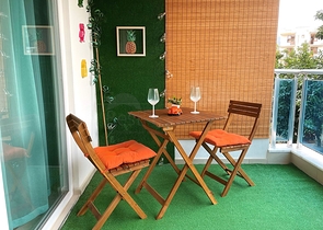 موقع مركزي - شقة غرفة وصالة مفروشة - ضمن مجمع سكني - في توسمور / الانيا 