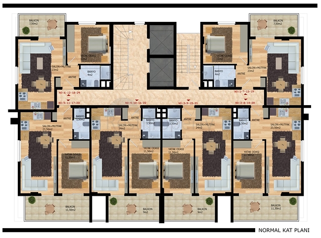موقع مركزي - شقق قيد الانشاء في محمودلار / الانيا 