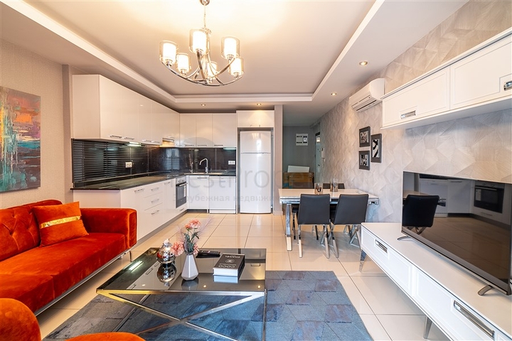 خلف مول الانيوم - شقة غرفة وصالة مفروشة - مجمع فاخر - في جيكجلي / الانيا 