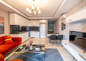 خلف مول الانيوم - شقة غرفة وصالة مفروشة - مجمع فاخر - في جيكجلي / الانيا 