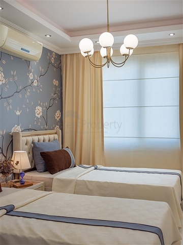 شقة عائلية انيقة مفروشة -تصميم 1+2 - في مهموتلار / الانيا 