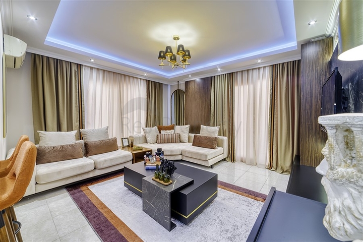 شقة عائلية انيقة مفروشة -تصميم 1+2 - في مهموتلار / الانيا 