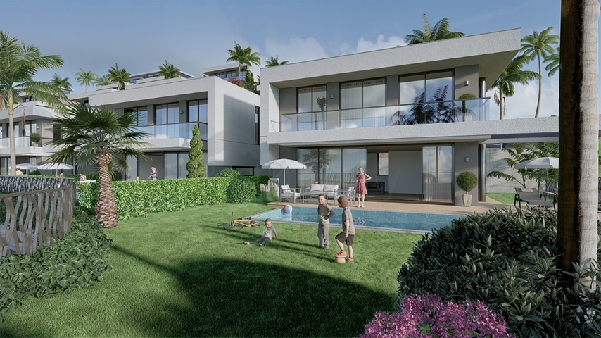 مشروع فيلا جديد في منطقة نظيفة بيئيا في ألانيا-كارجيجاك