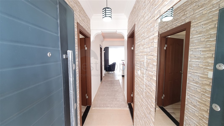 اطلالة بحرية - صف اول - شقة غرفتين وصالة - مفروشة - بسعر مناسب -في مهموتلار / الانيا 