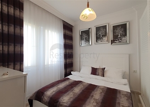 اطلالة بحرية - صف اول - شقة غرفتين وصالة - مفروشة - بسعر مناسب -في مهموتلار / الانيا 