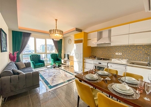 شقة انيقة  - غرفة وصالة مفروشة -ضمن مجمع حديث - في محمودلار / الانيا